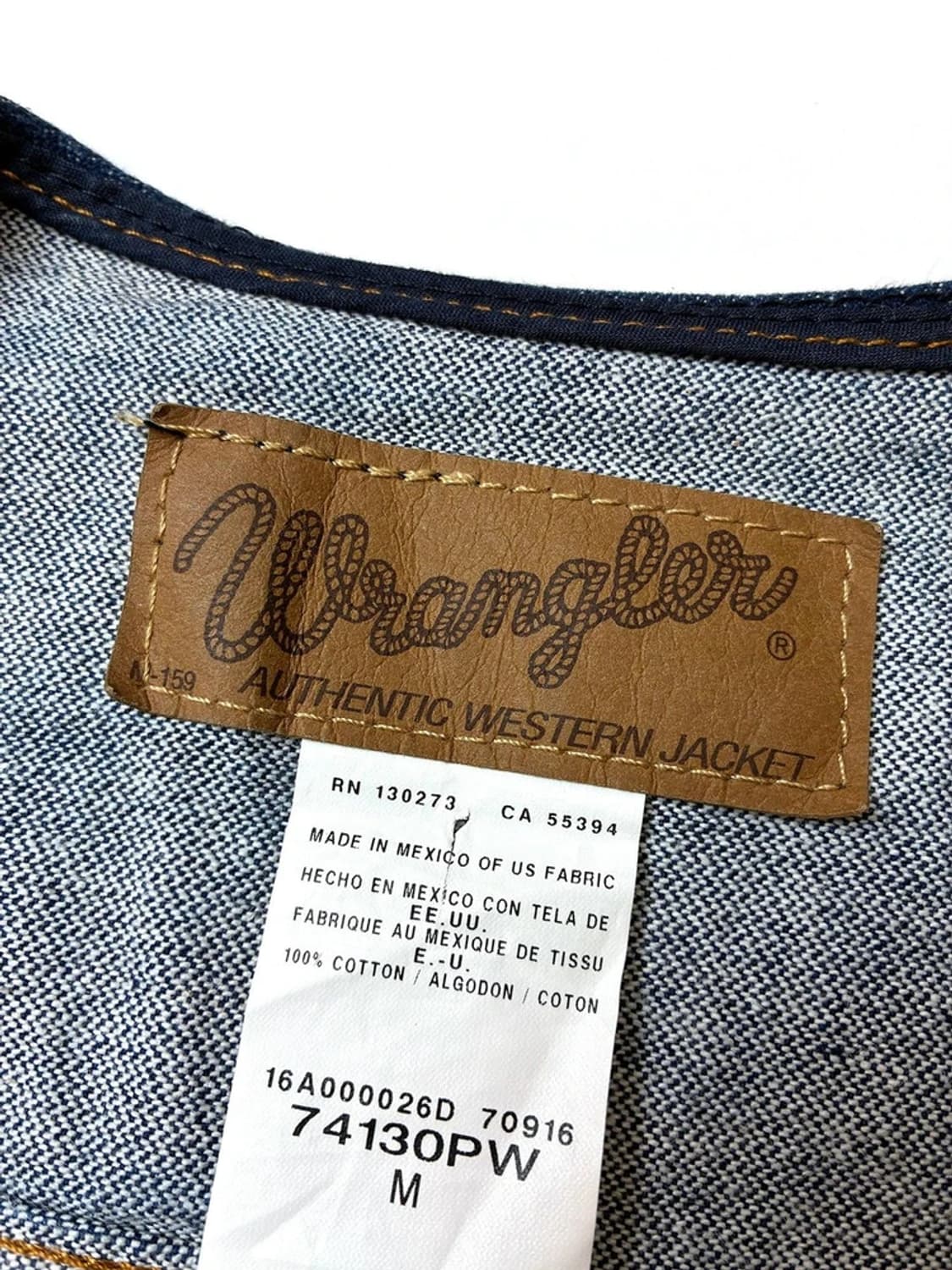 랭글러 90s 카우보이 웨스턴 데님 조끼 PN5180 상품이미지7