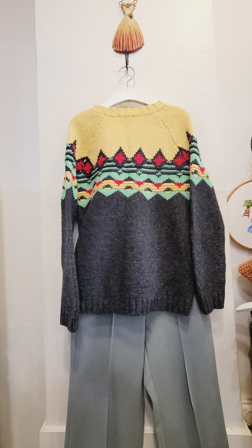 에스닉 수입니트. 듀엘 민트팬츠 상품이미지4