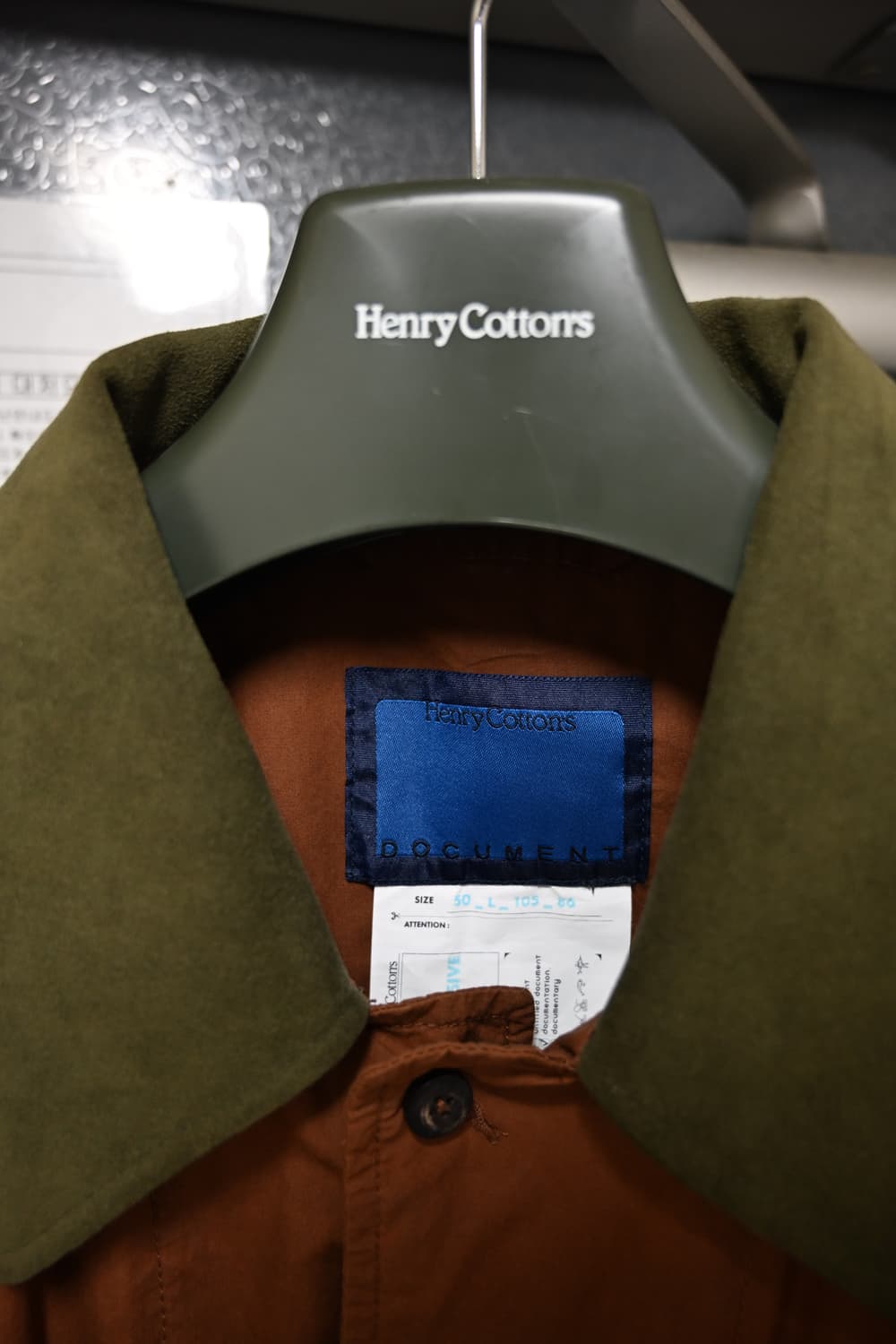 [105] 헨리코튼 FFC x 도큐먼트 왁스드 브리티시 코튼 피싱 자켓 상품이미지4