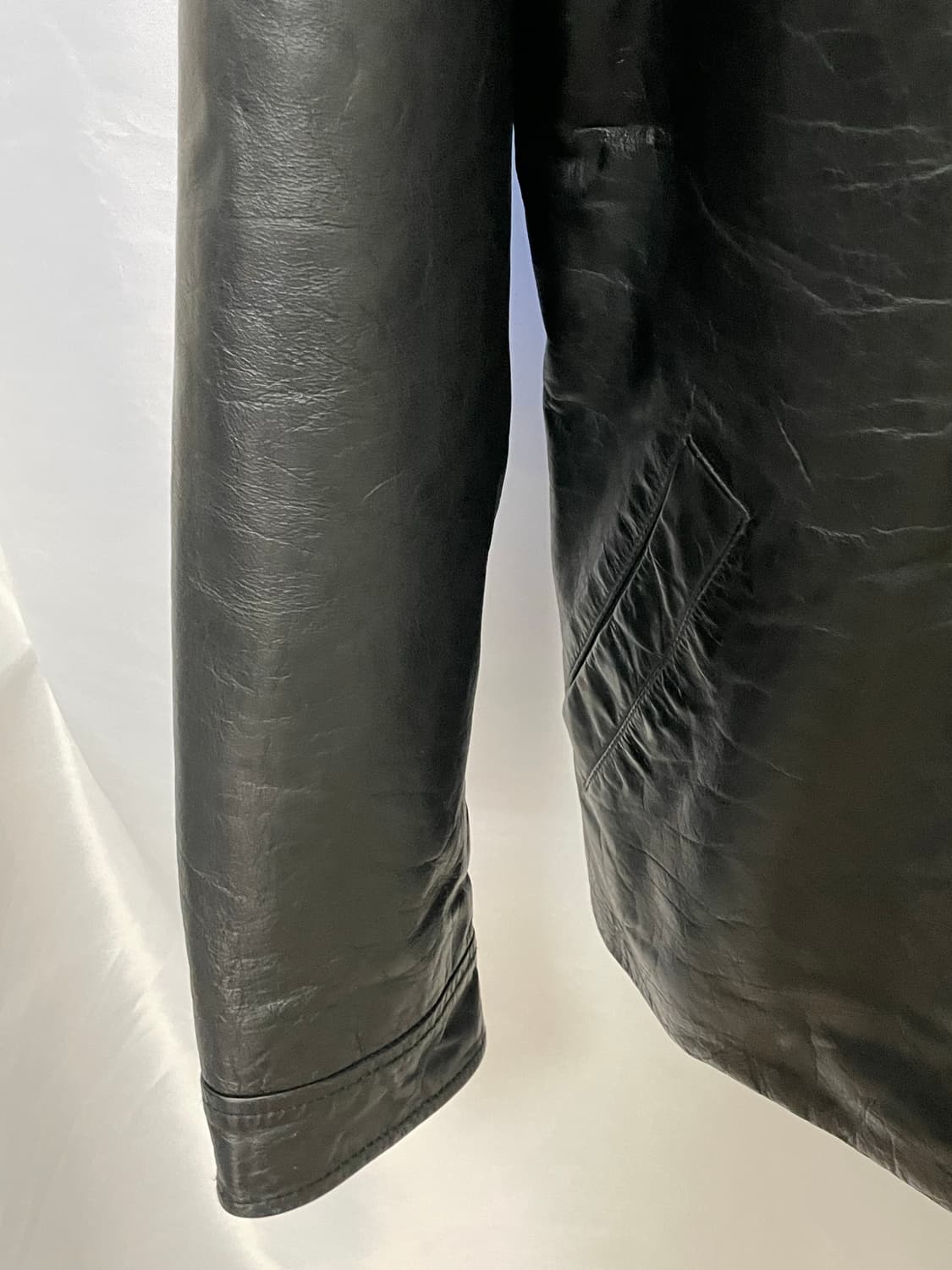 [D.O Archives] 90s 올드갭 레더 싱글 라이더자켓 블랙(L) 상품이미지4