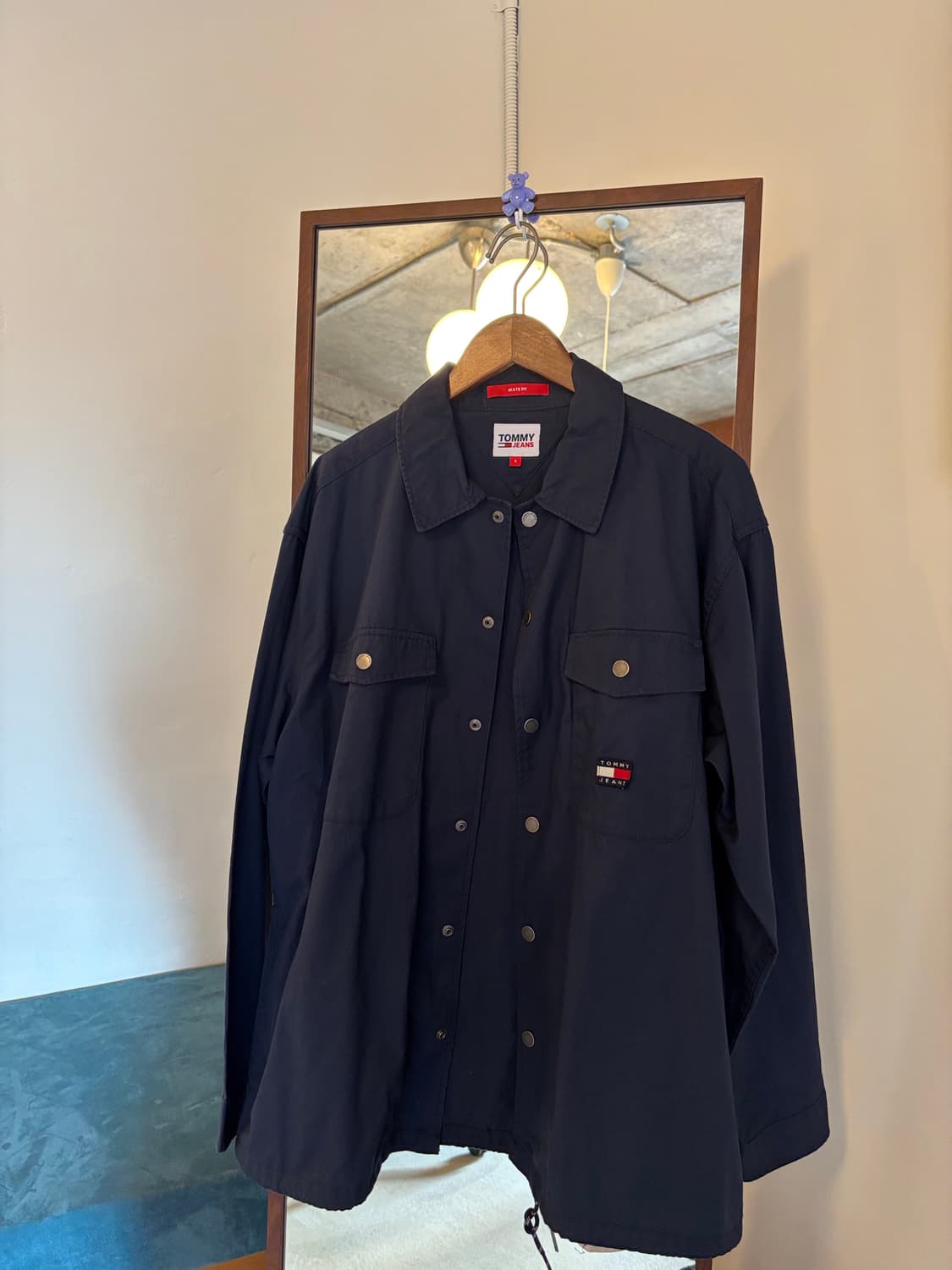 tommy 타미진스 네이비 블루종 셔츠 자켓 상품이미지4