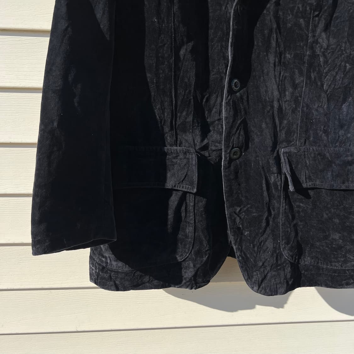 Early 90’s Armani Jeans 벨벳 3버튼 자켓 상품이미지3