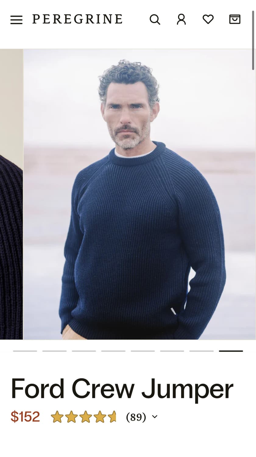 페레그린 포드크루 점퍼 니트 네이비 상품이미지3