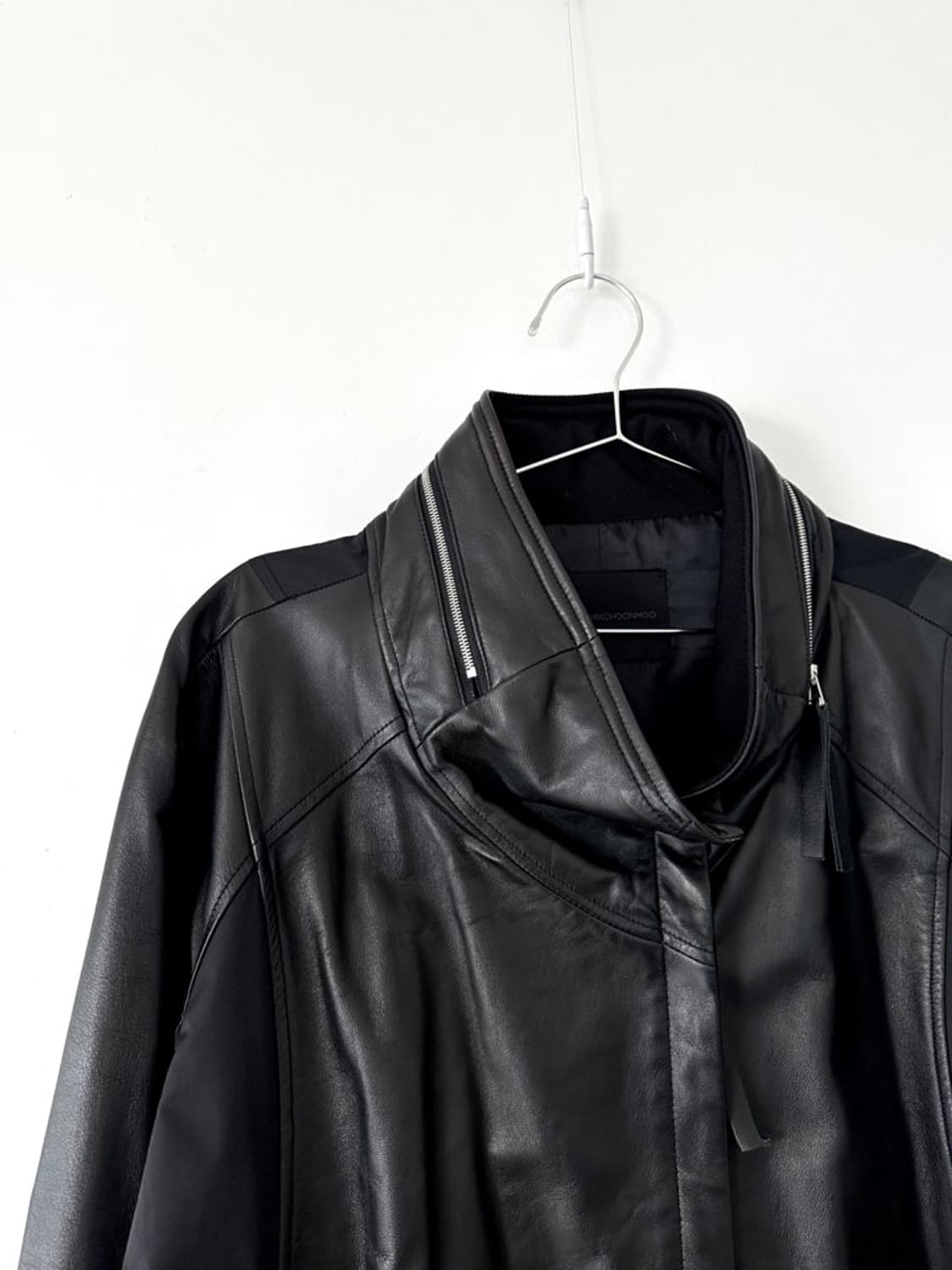 DEMOO  knit dual leather jacket  상품이미지3