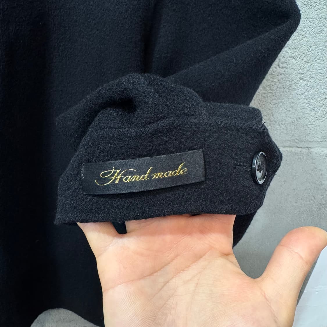 90s 버버리 핸드메이드 캐시미어 블루종 자켓 made in ENGLAN 상품이미지4