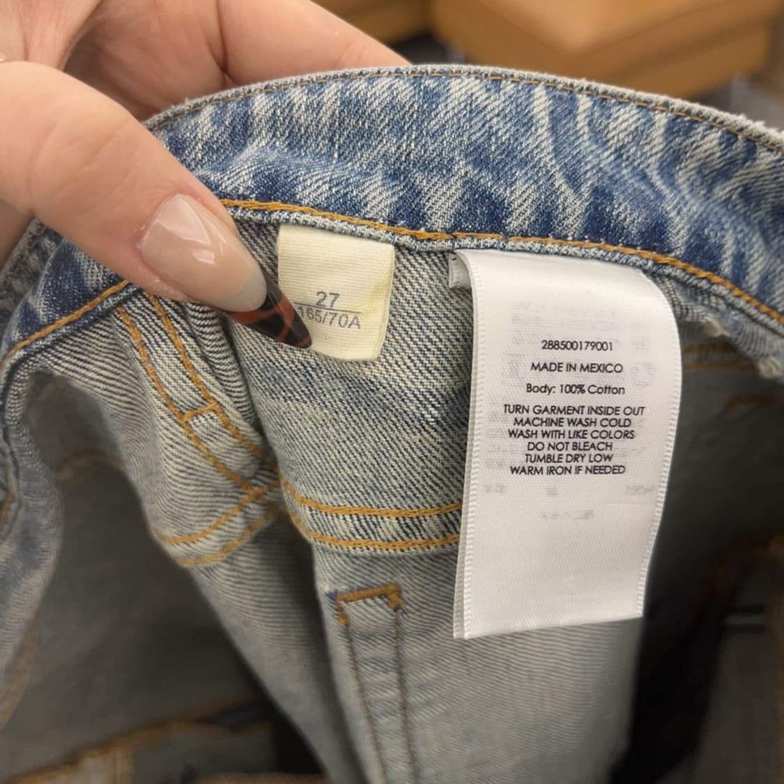 데님 앤 서플라이 그런지 디스트로이드 데님팬츠 27인치 C08427 상품이미지6