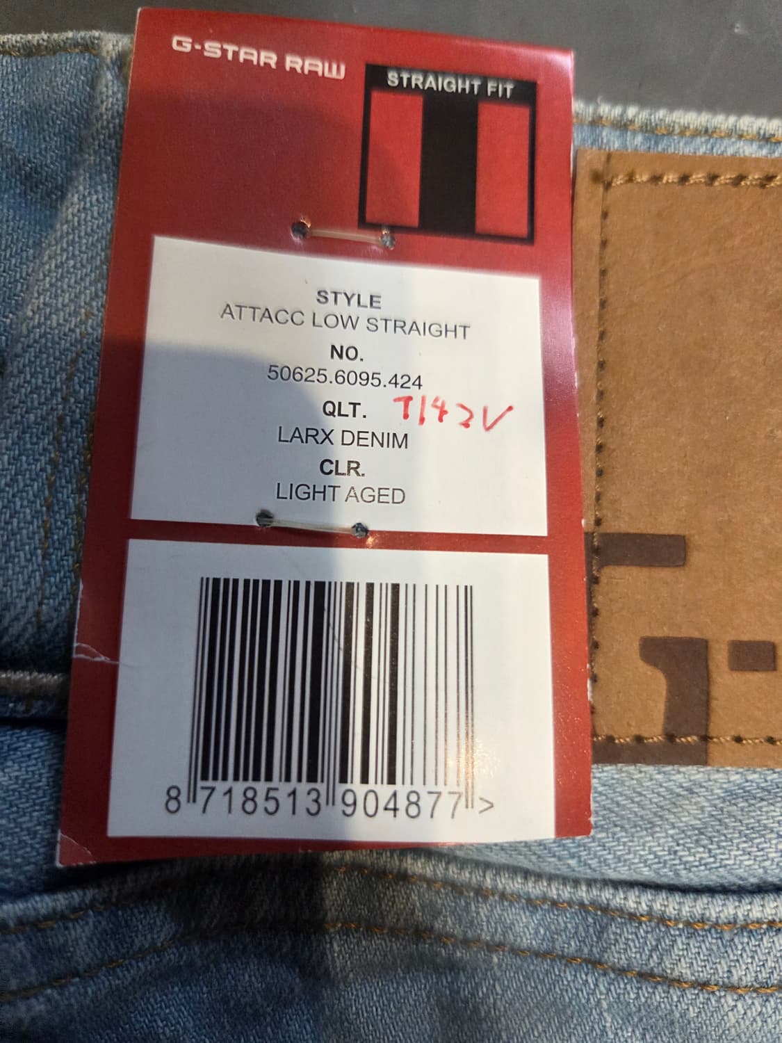 G-STAR RAW 청바지 연청 워싱 데님(W33/L32) 상품이미지7