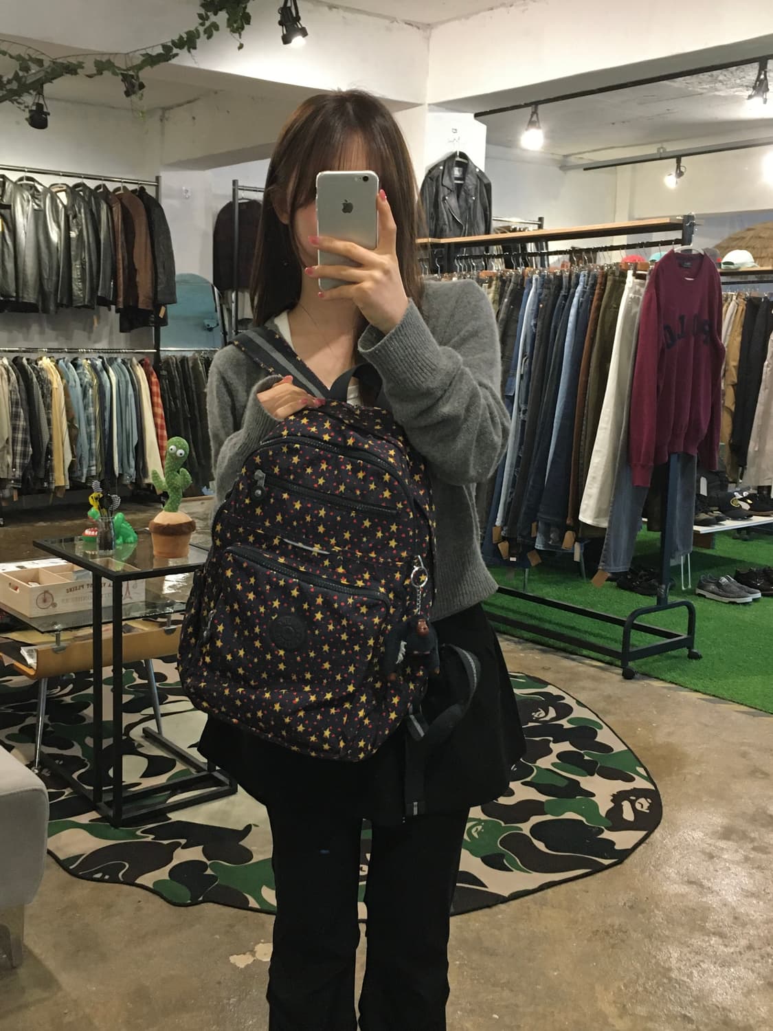 키플링 별 패턴 백팩 상품이미지3