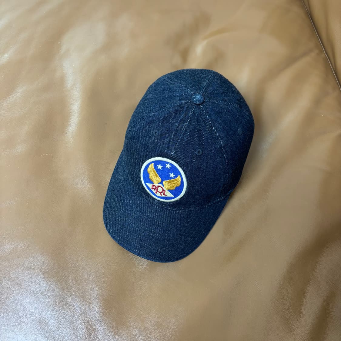 RRL 더블알엘 랄프로렌 폴로 윙로고 6패널 볼캡 모자 데님 상품이미지5
