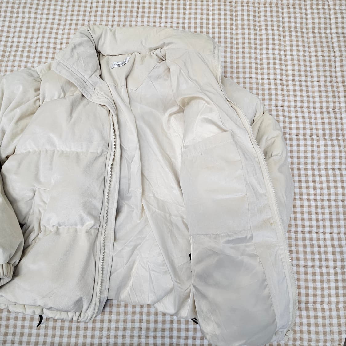 데이비드 첸 스웨이드 숏패딩 남자100 상품이미지6