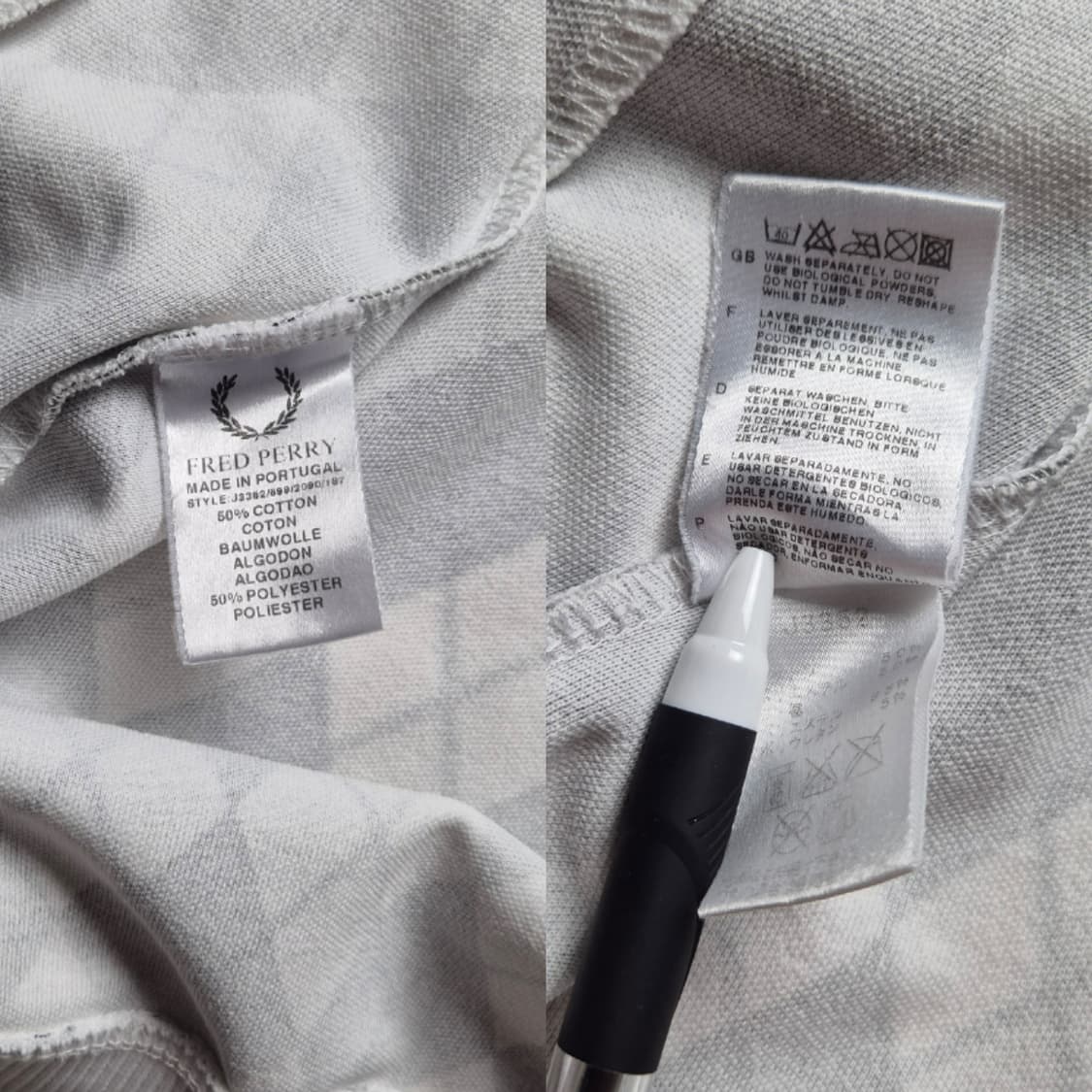 [S] 프레드페리 아가일패턴 트랙탑 져지 상품이미지8