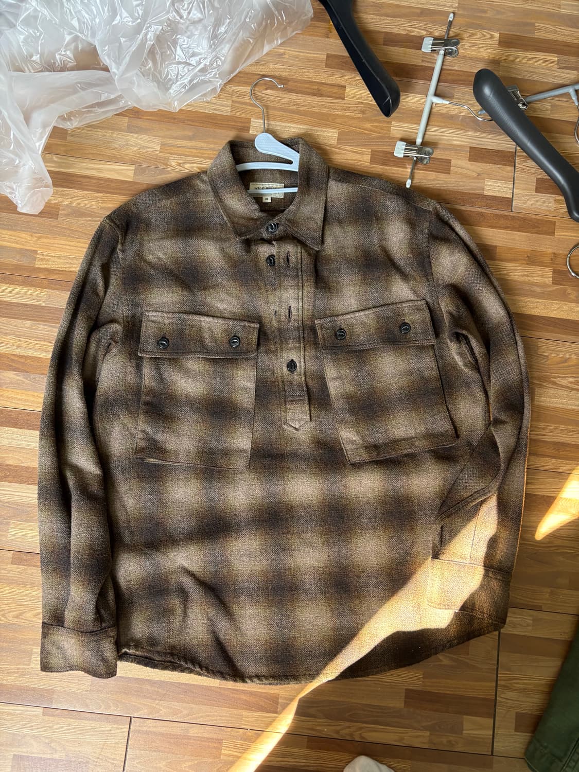 와일드 브릭스 체크 셔츠 M 사이즈 상품이미지1