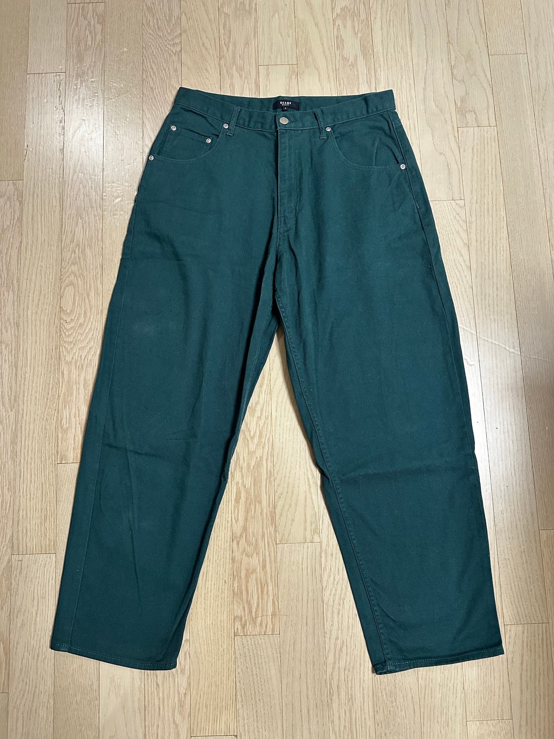 빔즈 BEAMS 그린 벌룬 팬츠 L 상품이미지4