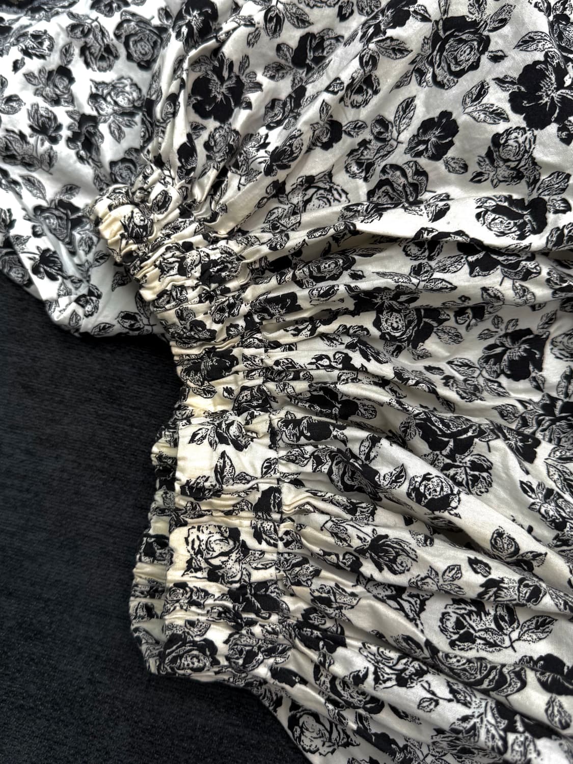 빈티지 플로럴 개더 스커트 상품이미지4