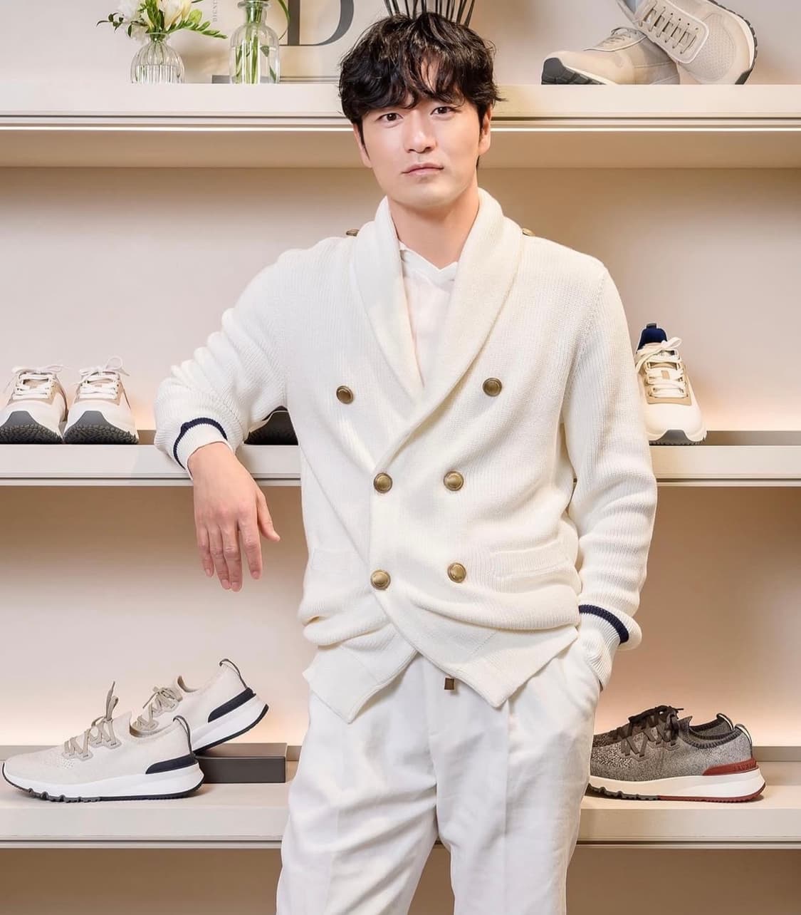 새상품) 브루넬로 쿠치넬리 24 f/w 금장 니트 가디건 자켓 상품이미지10