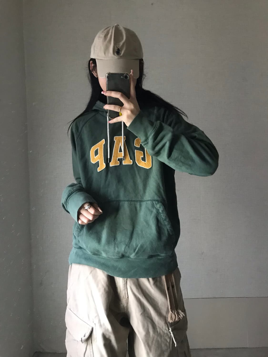 갭 그린 후드티 상품이미지2