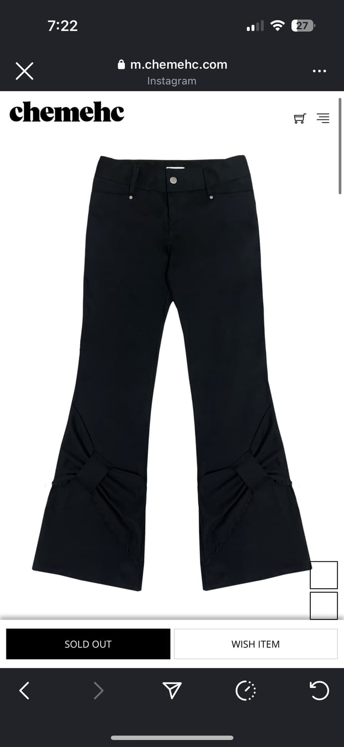 체메씨 보우 부츠컷 상품이미지1