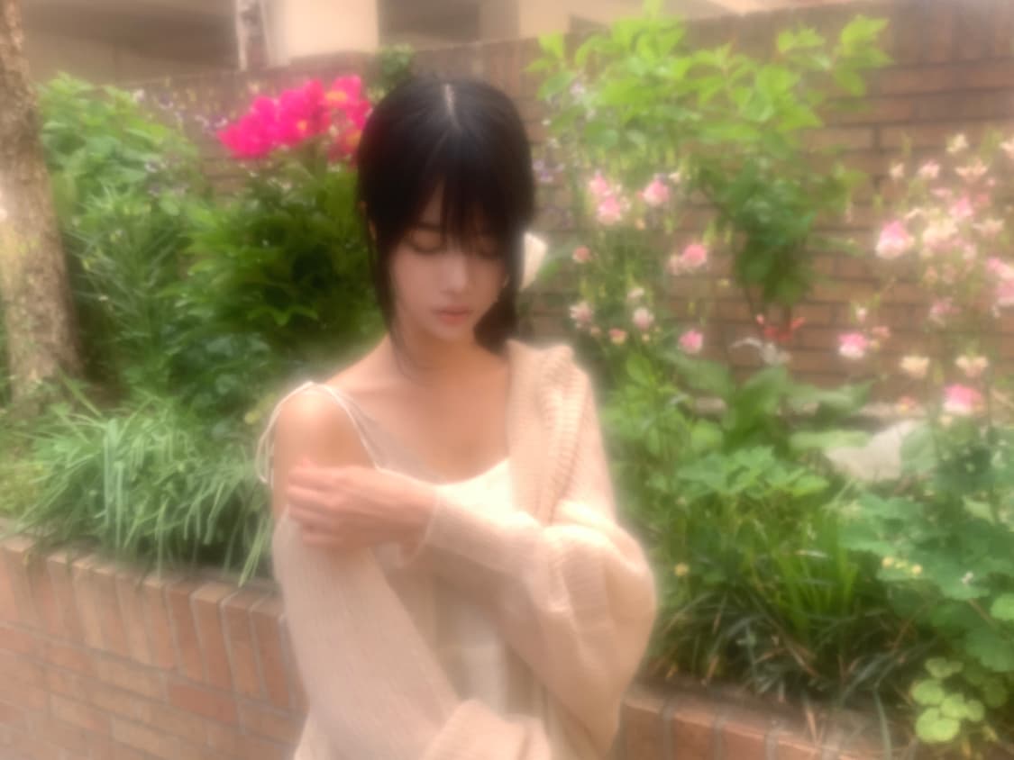 Bolero loose knit cardigan(pink) 상품이미지2