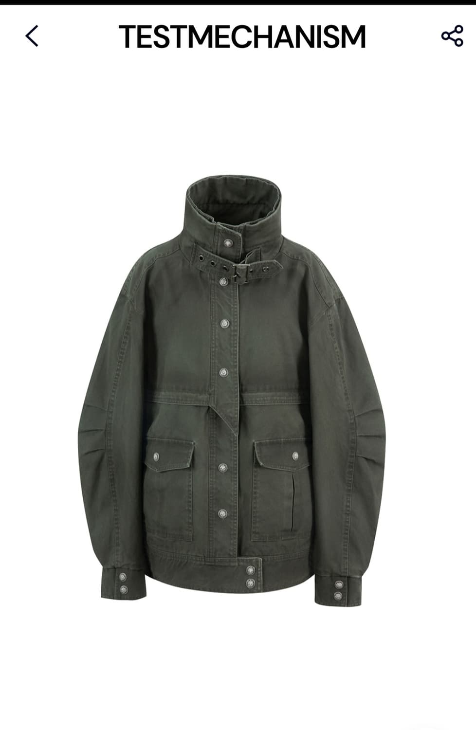 테스트메커니즘 퀄팅 워싱 자켓 야상 상품이미지2