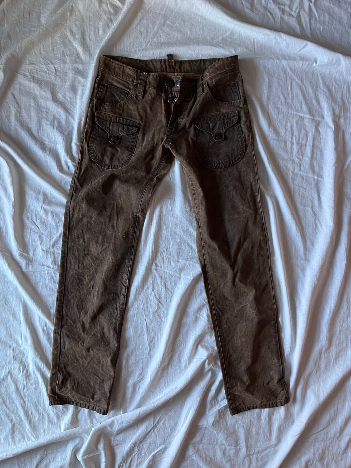 Dsquared2 Mud Coated Wash Denim Jeans 상품이미지1