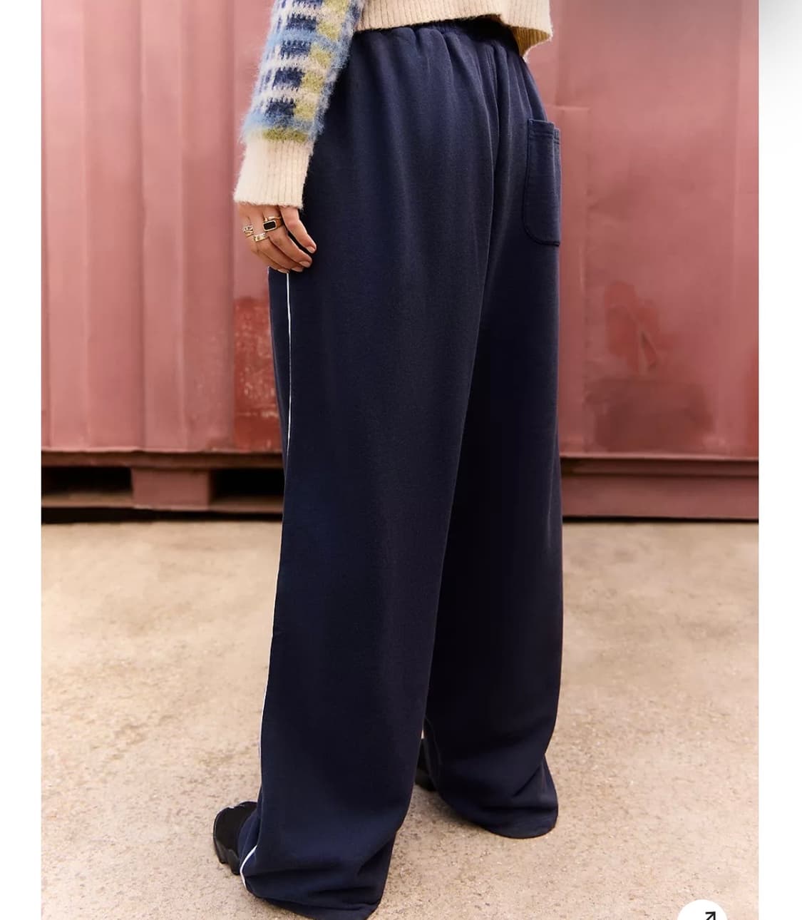 iets frans... Navy Harri Baggy Joggers 상품이미지4