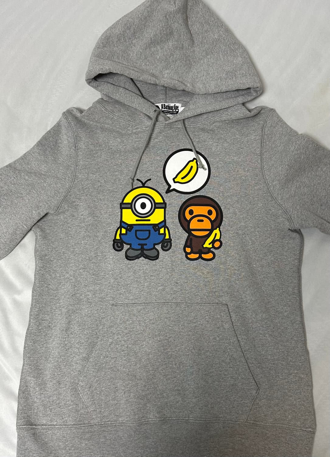 Bape X Minion Collabo Grey Hoodie 상품이미지1
