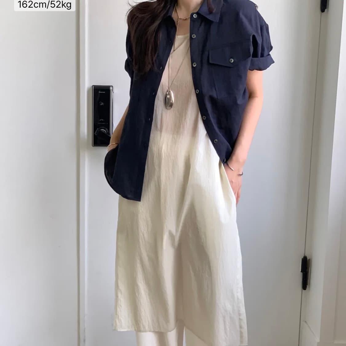 linen bamboo blended pocket 링서울 린넨 블라우스  상품이미지3