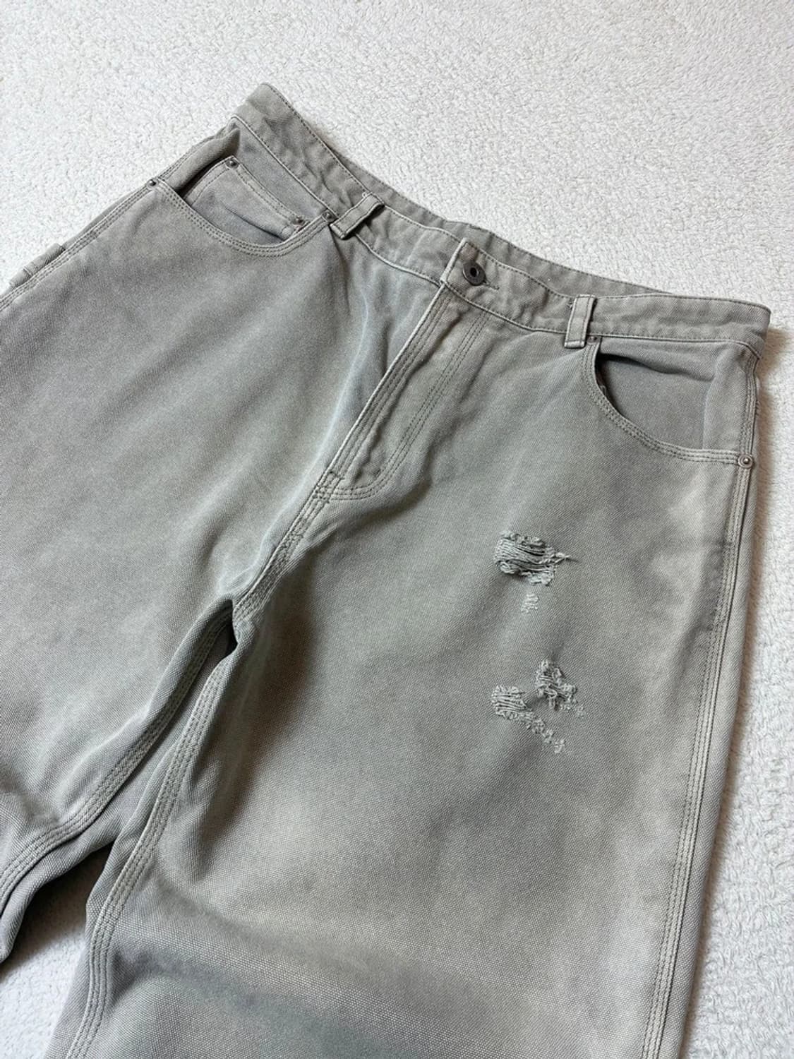 쿠어 COOR 오버 다잉 카펜터 피그먼트 데님 팬츠 PN7653 상품이미지2