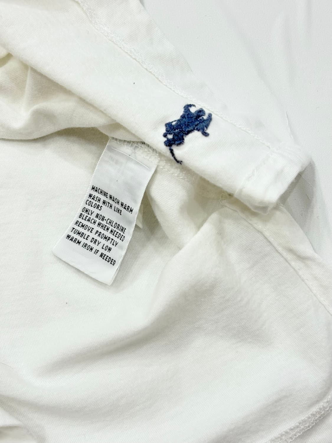 Polo 폴로랄프로렌 헨리넥 화이트 반팔티 상품이미지5