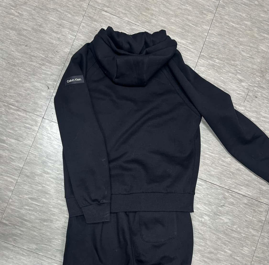 캘빈클라인 블랙 후드 트레이닝 세트 상품이미지7