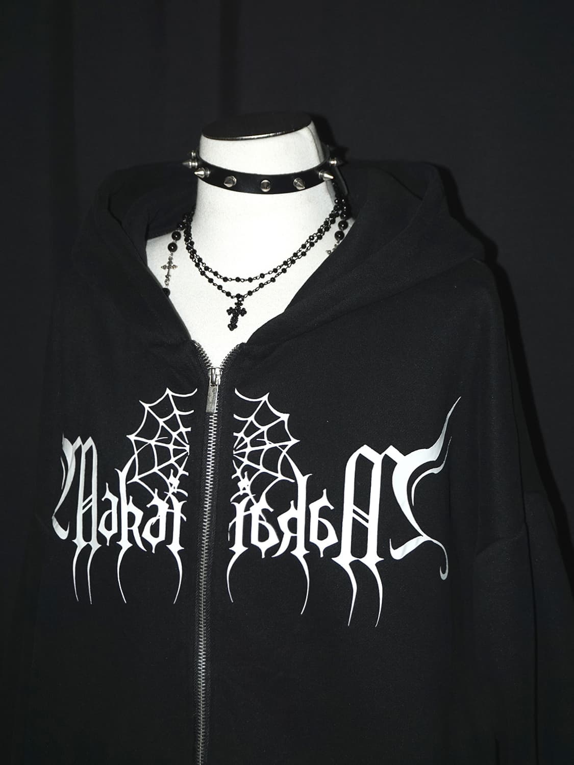 (dirallg) web lettering zip-up hood  상품이미지3