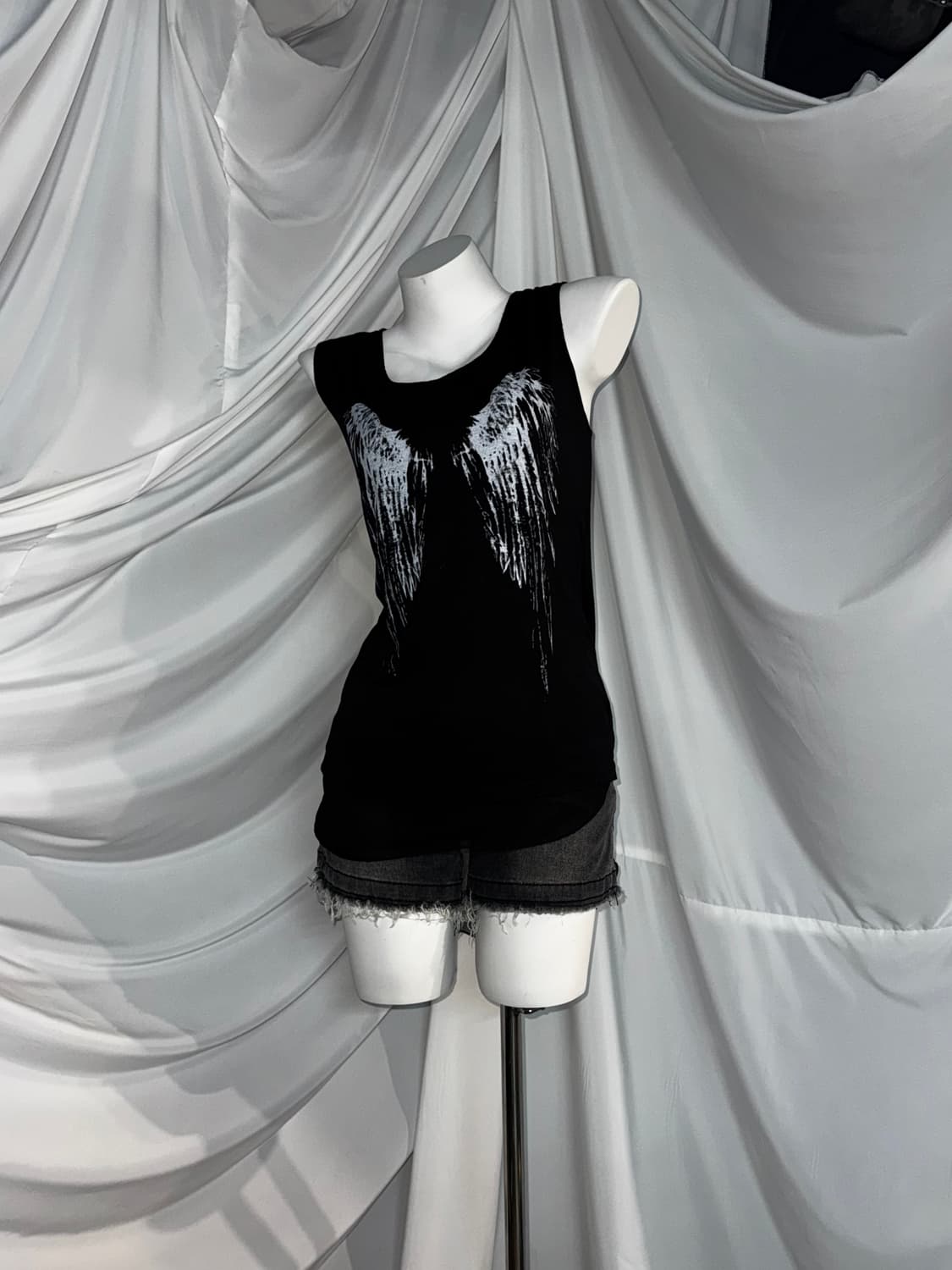 Jack rose잭로즈 무채색 데일리펑크 해골자수 벨벳집업 코디세트 상품이미지4