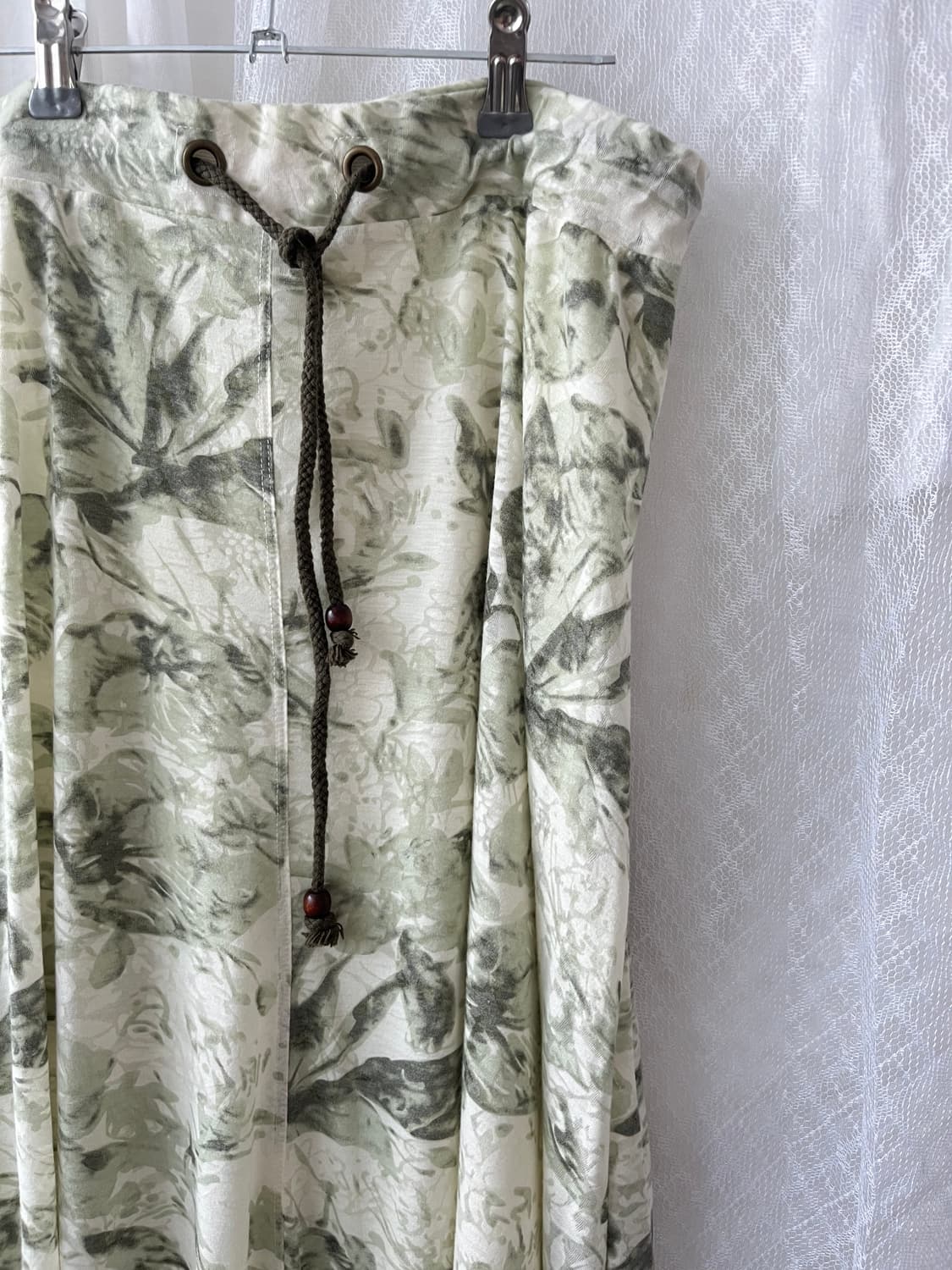 ✷ Green Floral Long Skirt 상품이미지6