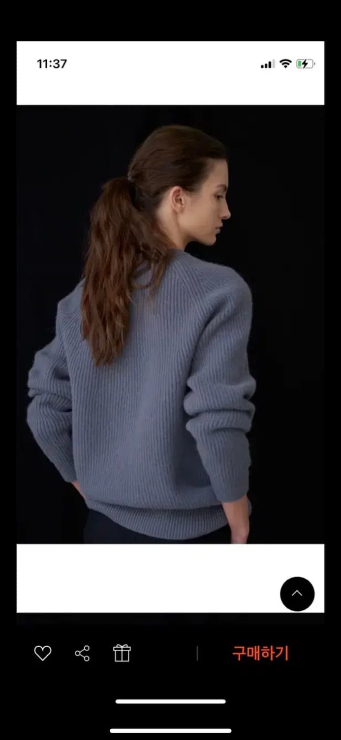 낫띵리튼 baby alpaca ribbed knit 상품이미지2