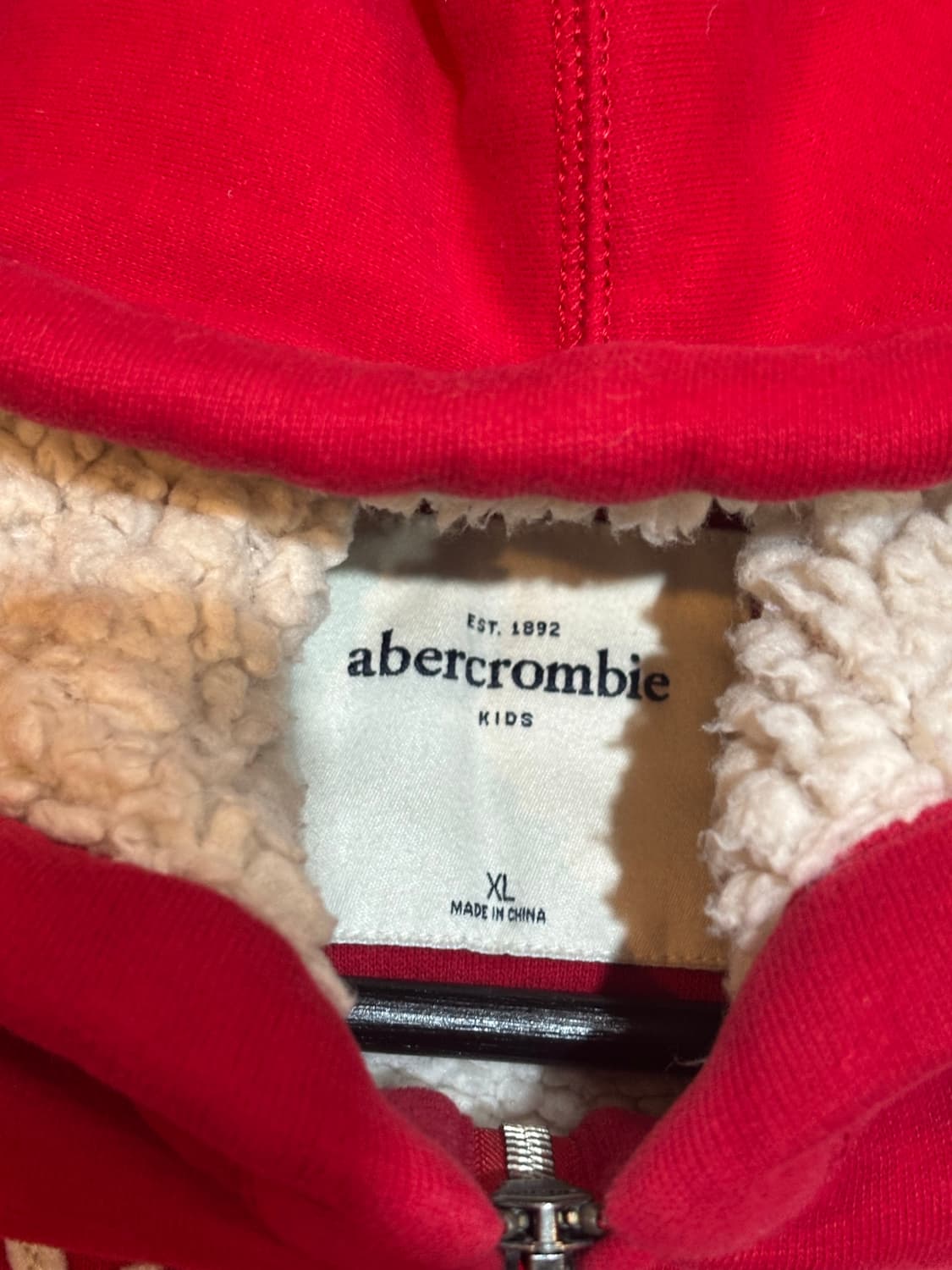 아베크롬비 여성 후드집업 레드 상품이미지5
