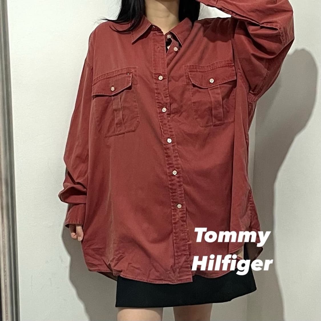 타미힐피거 솔리드 셔츠 상품이미지1