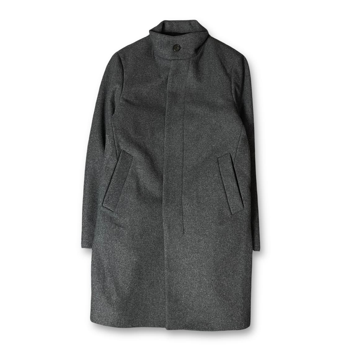 클럽모나코 차콜 히든버튼 코트 상품이미지1