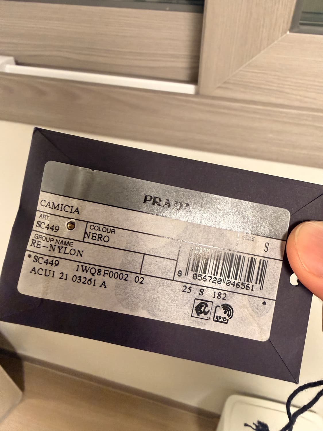 PRADA 리나일론 셔츠 S(실측 105 xl) 상품이미지7