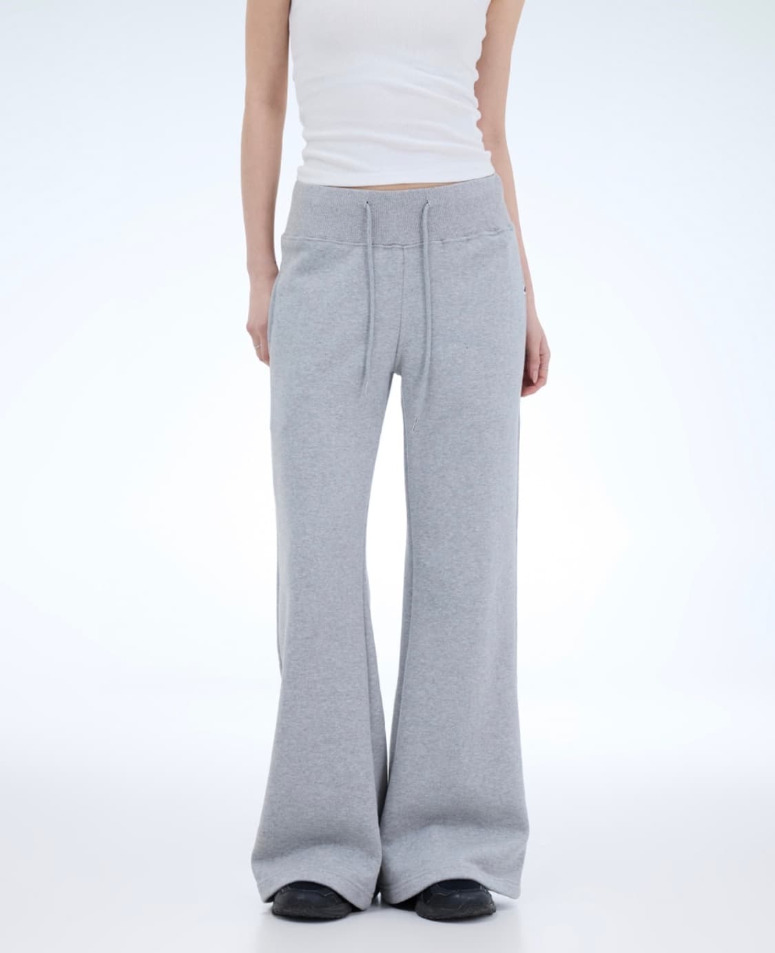 무신사 포르테나 에센셜 부츠컷 스웻팬츠 그레이 상품이미지2