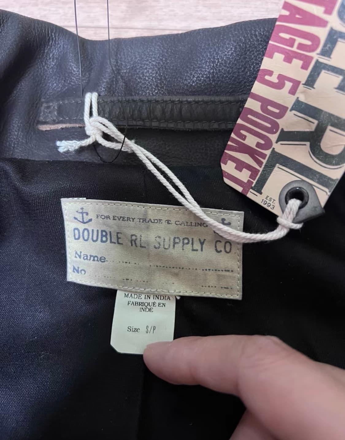 rrl 버팔로 레더 s 상품이미지5