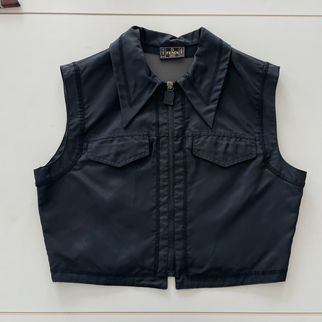 펜디 메쉬 집업 베스트 상품이미지1