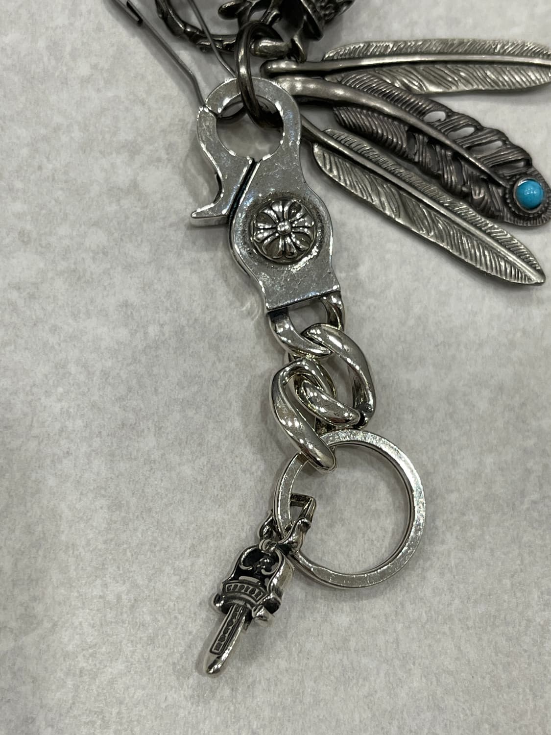 빈티지 스컬 페더 키링세트 상품이미지5