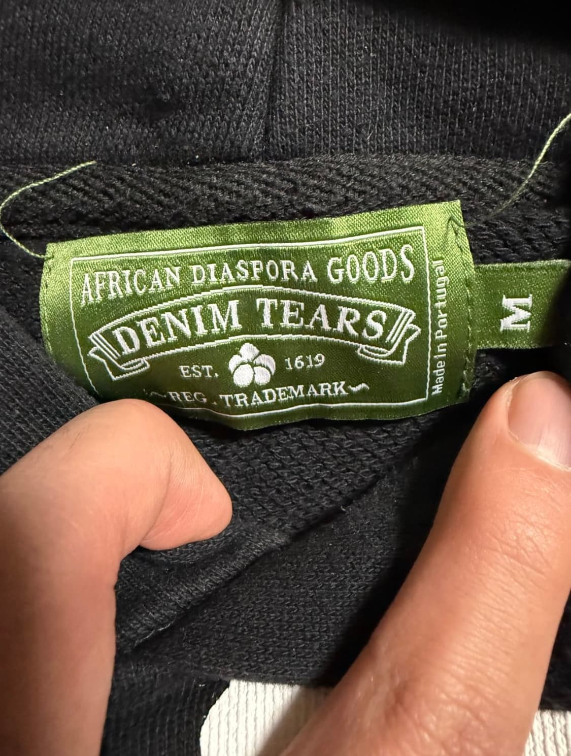 데님티어스 후드티 블랙 M 상품이미지3