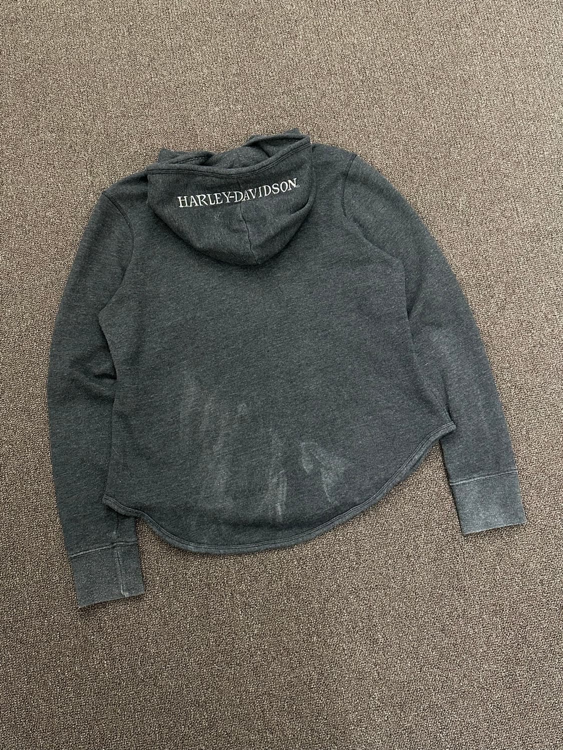 M)할리데이비슨 윌리 G 스컬 로고 후드집업 상품이미지6