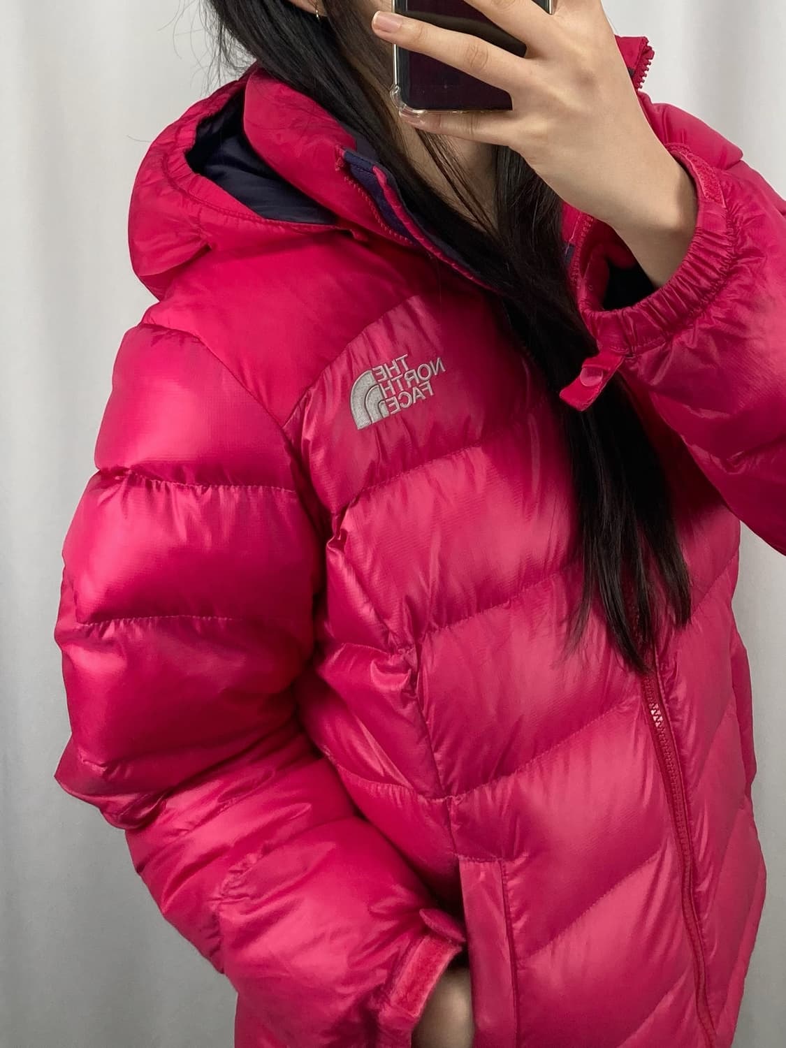 노스페이스 700 눕시 핑크 패딩 상품이미지3