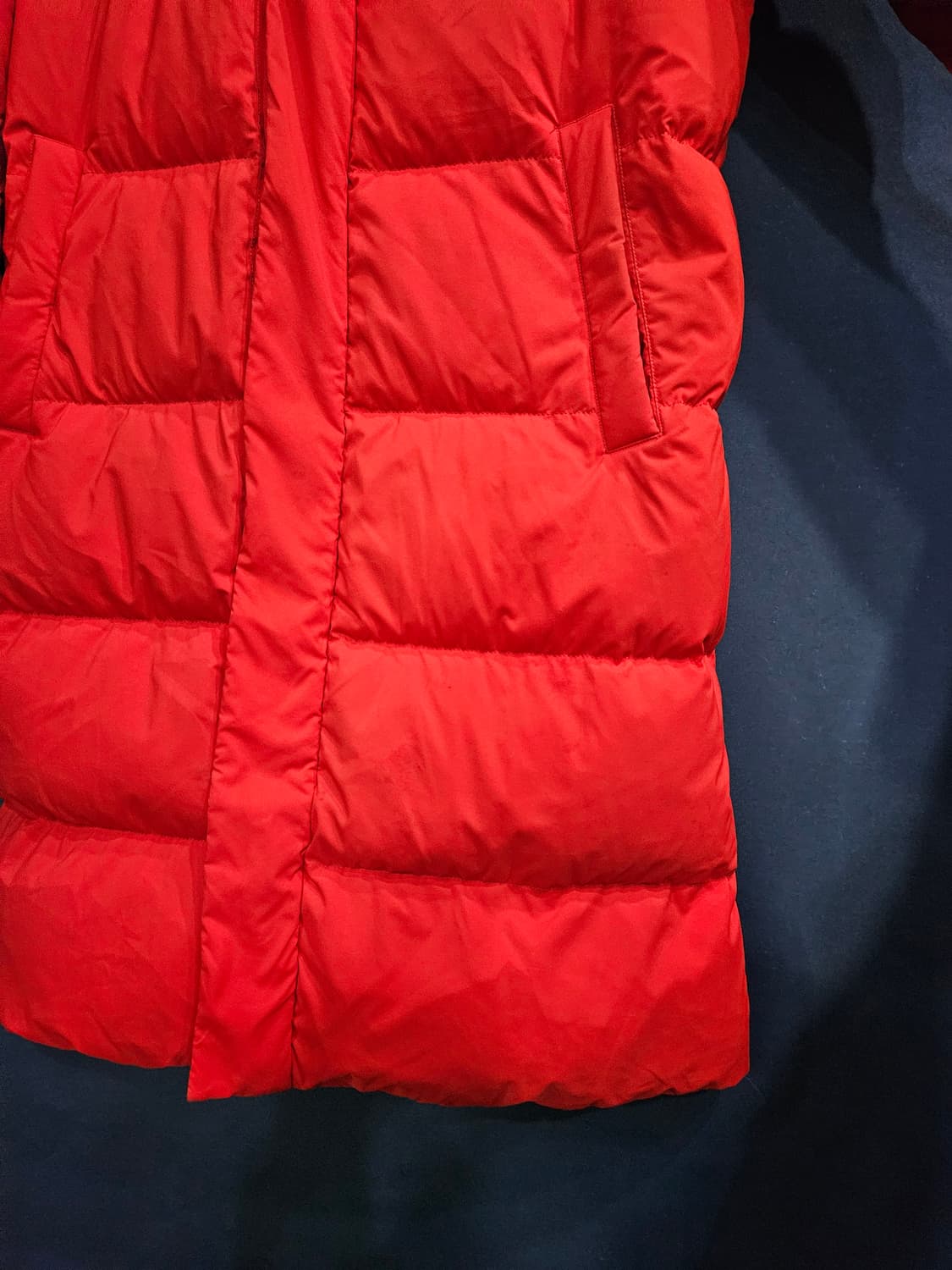 아디다스 레드컬러 남성 100 구스다운 롱패딩  상품이미지6