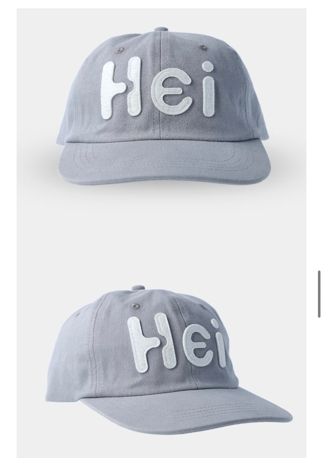하이산 Hei 빅로고 펠트캡 라이트그레이 상품이미지1