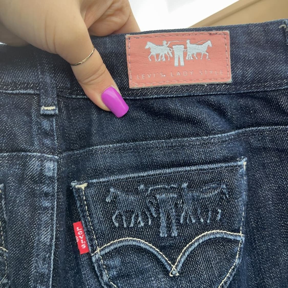 리바이스 레이디스타일 스판 데미지 워싱 데님팬츠 64 C07314 상품이미지5