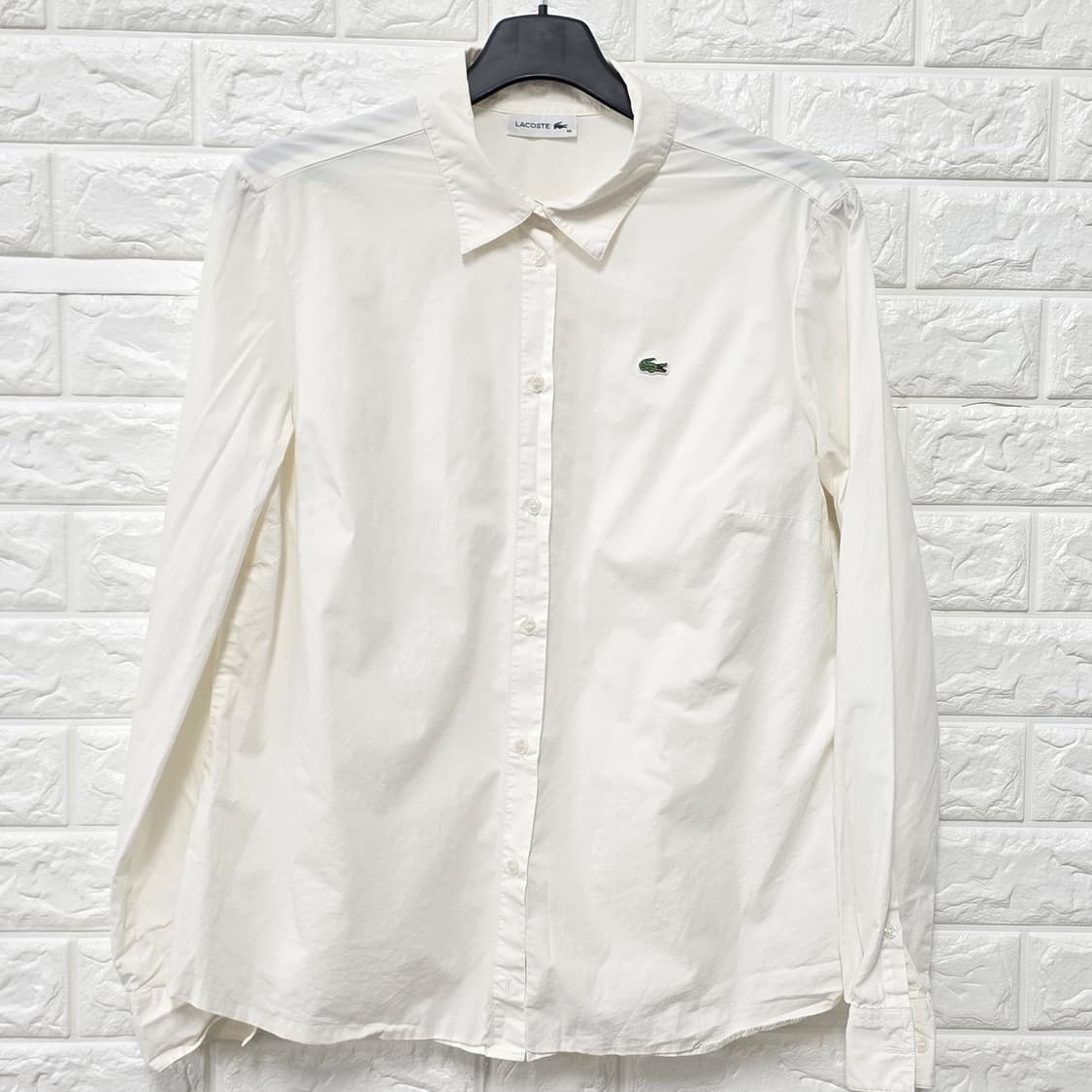 택포) 라코스테 흰색 셔츠 블라우스 L 상품이미지1