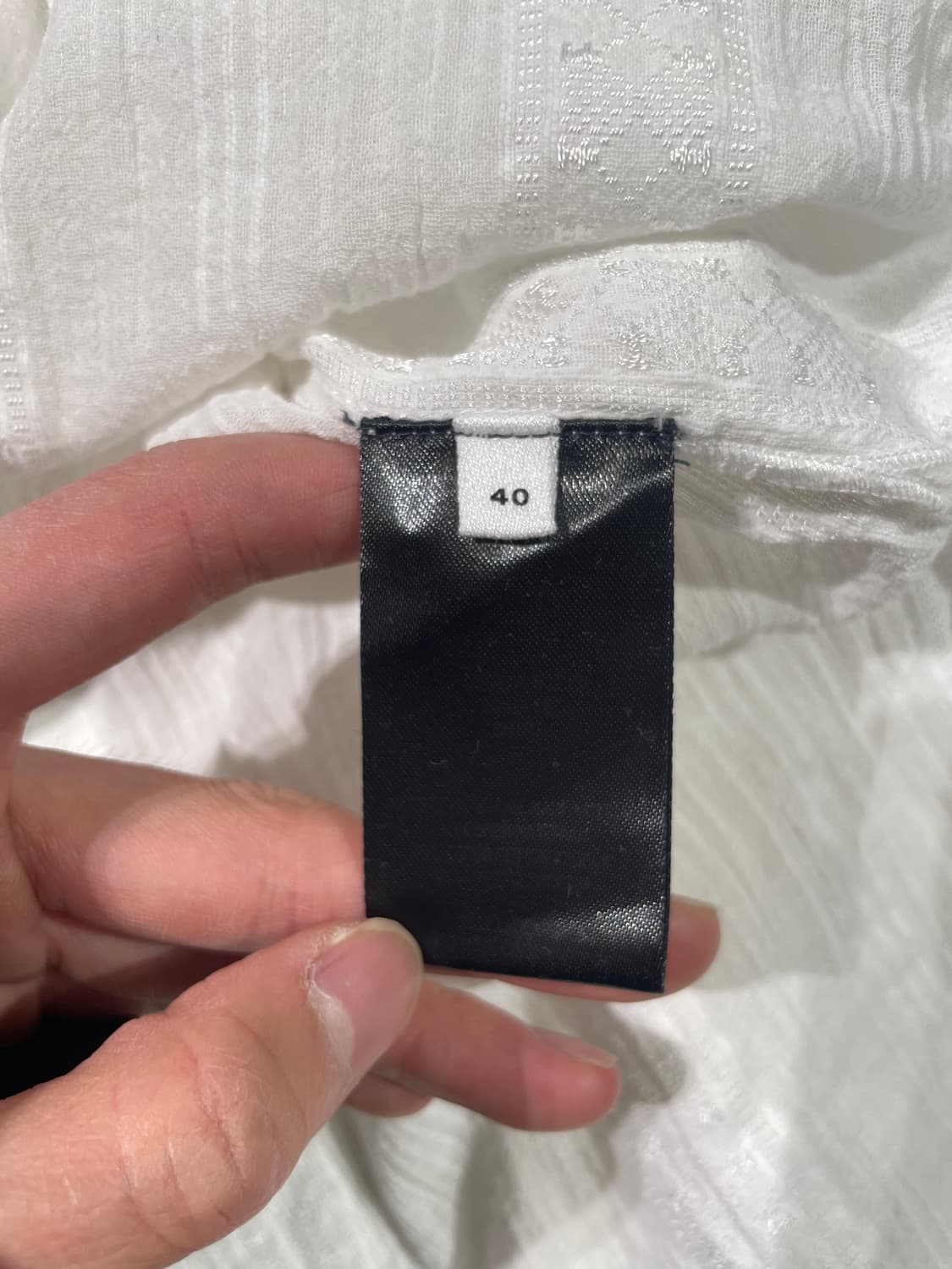 이자벨 마랑 에뚜왈 화이트 만다린 카라 코튼 혼방 블라우스 상품이미지8